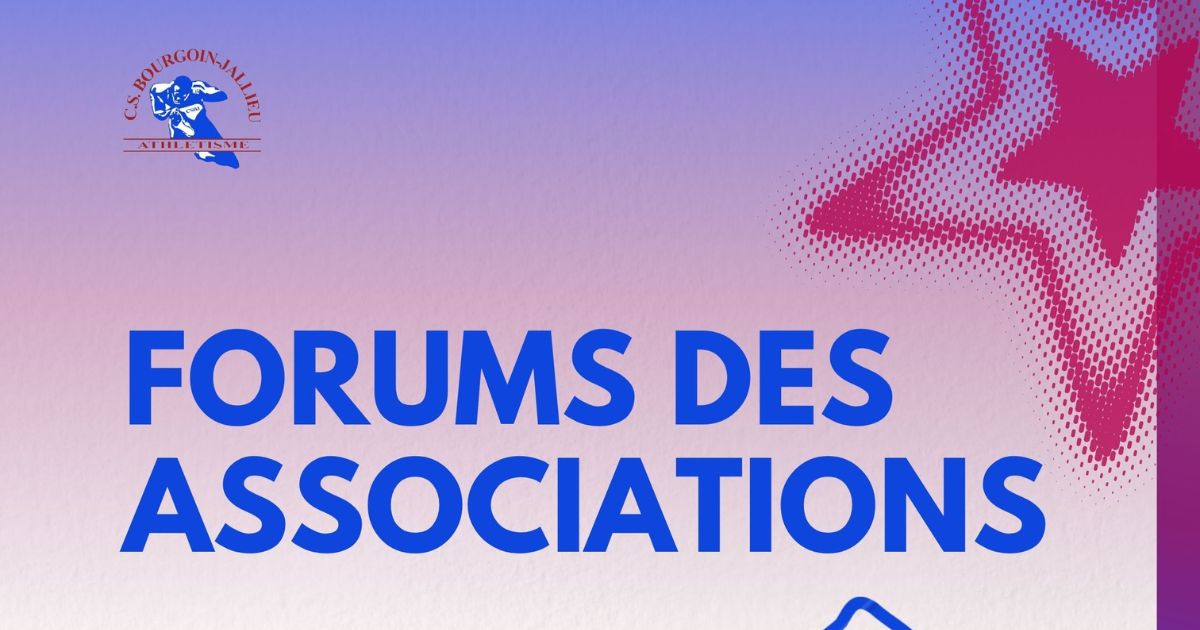 CSBJ Athlétisme au Forum des associations de Bourgoin-Jallieu 2026