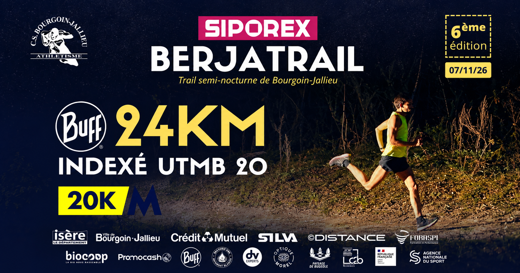 BERJATRAIL SIPOREX - 24 KM BUFF 480 M D+ - UTMB INDEX 20K