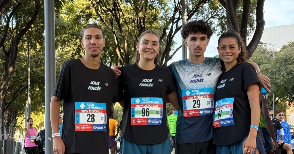 Mickaella Aguera, première U23 du Marseille-Cassis 2026, à l’entraînement avec le CSBJ Athlétisme.